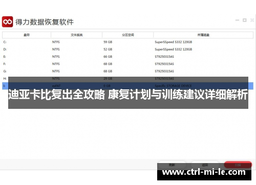 迪亚卡比复出全攻略 康复计划与训练建议详细解析 迪亚卡比复出全攻略 康复计划与训练建议详细解析